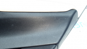 Door trim panel, rear right, BMW X3 F25 11-17, black, elfenbein-weiss leather insert with red stitching, no curtain, scratches, needs cleaning