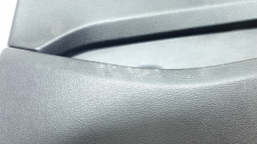 Door trim panel, rear right, BMW X3 F25 11-17, black, elfenbein-weiss leather insert with red stitching, no curtain, scratches, needs cleaning