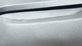Door trim panel, rear right, BMW X3 F25 11-17, black, elfenbein-weiss leather insert with red stitching, no curtain, scratches, needs cleaning
