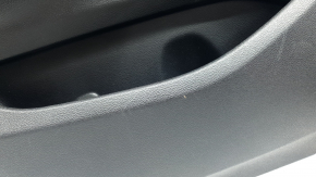 Door trim, rear left, BMW X3 F25 11-17, black, elfenbein-weiss leather insert with red stitching, no curtain, scratches, needs cleaning
