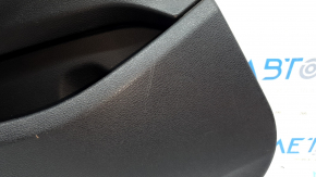 Door trim, rear left, BMW X3 F25 11-17, black, elfenbein-weiss leather insert with red stitching, no curtain, scratches, needs cleaning