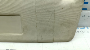 Left sun visor for VW Passat b7 12-15 USA, beige, with backlight, without hook, dry-cleanable