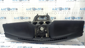 Front dashboard with airbag for Ford Mustang mk6 15-20, black, rusty pyropatron