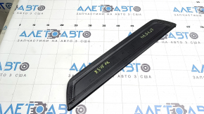 BMW X3 F25 11-17 black outer door sill plate with chrome insert, M-Sport, scratches on chrome