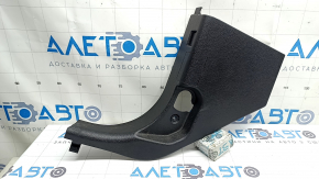 BMW X3 F25 11-17 black lower left front pillar trim with caps, scuffs