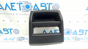 Rear center console trim for BMW X3 F25 11-17, black, for cigarette lighter and heated rear seats