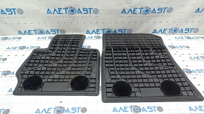 Set of floor mats for BMW X3 F25 15-17, black rubber, worn