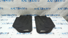 Set of floor mats for BMW X3 F25 15-17, black rubber, worn
