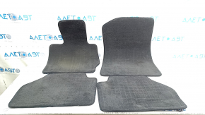 Set of floor mats for BMW X3 F25 11-17, black cloth, for cleaning