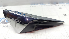 Tesla Model 3 18-inch front left turn signal with camera, chrome, scratches
