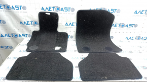 Set of floor mats for BMW X3 F25 11-17, black cloth, for cleaning