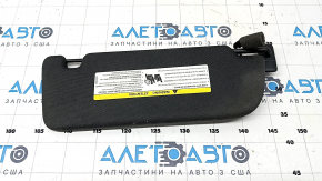 Left sun visor for Audi A6 C8 19-23 with backlight, black, without hook, dry-cleanable