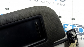 Left sun visor for Audi A6 C8 19-23 with backlight, black, without hook, dry-cleanable