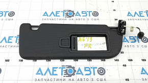 Right sun visor for Audi A6 C8 19-23 with backlight, black, without hook, dry-cleanable