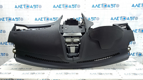 Lincoln MKZ 13-20 black dashboard panel without airbag, wood grain inserts, broken frame