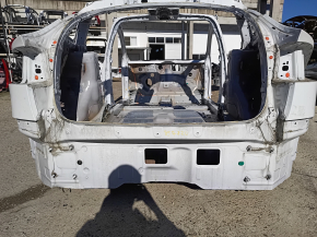 Tesla Model X 22-25 rear panel white PPSW, 2 parts, on the body