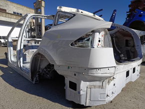 Tesla Model X 22-25 white PPSW rear left quarter wing, on the body