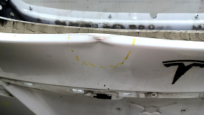 Tesla Model X 22-25 White PPSW Naked Trunk Door, Dents 