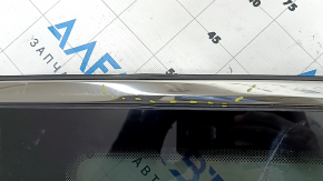 Rear left window, blind glass, Jeep Grand Cherokee WL 22-25, tinted, gloss black with chrome molding, dented molding