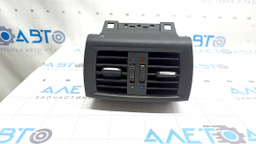 BMW X3 F25 11-17 center console duct, black, scratches, needs cleaning