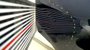 Bare rear right door BMW X3 F25 11-17 black 416, dented, scratches, painted 0.25-0.30