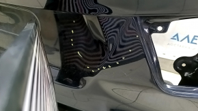 The trunk door is bare, BMW X3 F25 11-17 black 416, dents, bumps