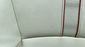 BMW X3 F25 11-17 passenger seat back upholstery, Elfenbein-Weiss leather with red stitching, Sport, dry-cleanable