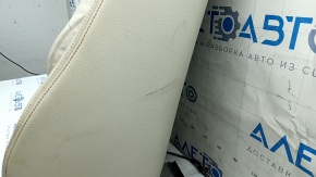 BMW X3 F25 11-17 passenger seat back upholstery, Elfenbein-Weiss leather with red stitching, Sport, dry-cleanable