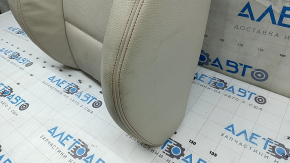 BMW X3 F25 11-17 passenger seat back upholstery, Elfenbein-Weiss leather with red stitching, Sport, dry-cleanable
