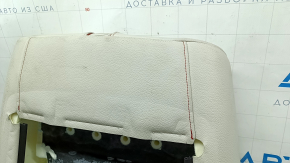 BMW X3 F25 11-17 passenger seat back upholstery, Elfenbein-Weiss leather with red stitching, Sport, dry-cleanable