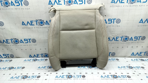 BMW X3 F25 11-17 passenger seat upholstery, Elfenbein-Weiss leather with red stitching, Sport, needs cleaning, dented, scuffed