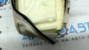 Knee support for the passenger seat of the BMW X3 F25 11-17, Elfenbein-Weiss leather with red stitching, Sport, dry-cleanable, deformed leather
