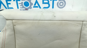 BMW X3 F25 11-17 driver's seat upholstery, Elfenbein-Weiss leather with red stitching, Sport, dry-cleanable, scuff marks