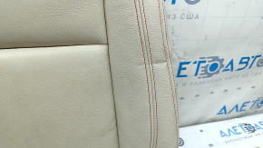 BMW X3 F25 11-17 driver's seat upholstery, Elfenbein-Weiss leather with red stitching, Sport, dry-cleanable, scuff marks