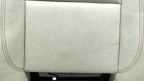 BMW X3 F25 11-17 driver's seat upholstery, Elfenbein-Weiss leather with red stitching, Sport, dry-cleanable, scuff marks