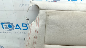 BMW X3 F25 11-17 driver's seat upholstery, Elfenbein-Weiss leather with red stitching, Sport, dry-cleanable, scuff marks