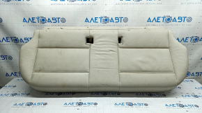 Rear seat cushion, 2nd row, BMW X3 F25 11-17, Elfenbein-Weiss leather with red stitching, Sport, dry-cleanable, broken mount