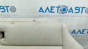 Rear seat cushion, 2nd row, BMW X3 F25 11-17, Elfenbein-Weiss leather with red stitching, Sport, dry-cleanable, broken mount