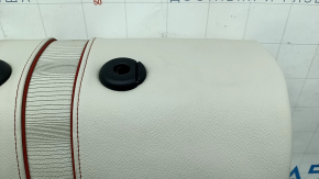 Right rear seat backrest BMW X3 F25 11-17, Elfenbein-Weiss leather with red stitching, Sport