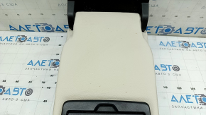 Rear seat backrest center BMW X3 F25 11-17, Elfenbein-Weiss leather with red stitching, Sport, dry-cleanable, creased