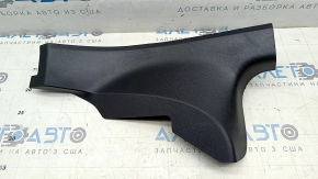 Tesla Model 3 18 rear left door sill trim - black, scratches