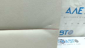 Left rear seat backrest BMW X3 F25 11-17, Elfenbein-Weiss leather with red stitching, Sport, dry-cleanable