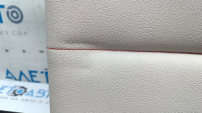 Left rear seat backrest BMW X3 F25 11-17, Elfenbein-Weiss leather with red stitching, Sport, dry-cleanable