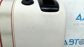 Left rear seat backrest BMW X3 F25 11-17, Elfenbein-Weiss leather with red stitching, Sport, dry-cleanable
