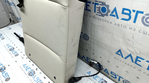 Left rear seat backrest BMW X3 F25 11-17, Elfenbein-Weiss leather with red stitching, Sport, dry-cleanable