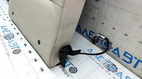 Left rear seat backrest BMW X3 F25 11-17, Elfenbein-Weiss leather with red stitching, Sport, dry-cleanable
