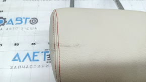 Front right headrest BMW X3 F25 11-17, Elfenbein-Weiss leather with red stitching, Sport, electric, dented, dry cleanable
