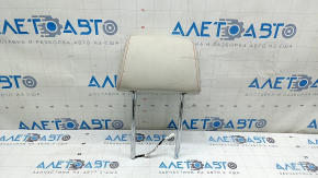 Front right headrest BMW X3 F25 11-17, Elfenbein-Weiss leather with red stitching, Sport, electric, dented, dry cleanable