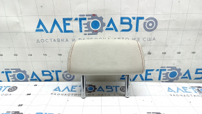 Rear center seat headrest BMW X3 F25 11-17, Elfenbein-Weiss leather with red stitching, Sport, dry-cleanable