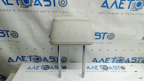 Rear right seat headrest BMW X3 F25 11-17, Elfenbein-Weiss leather with red stitching, Sport, dry-cleanable
